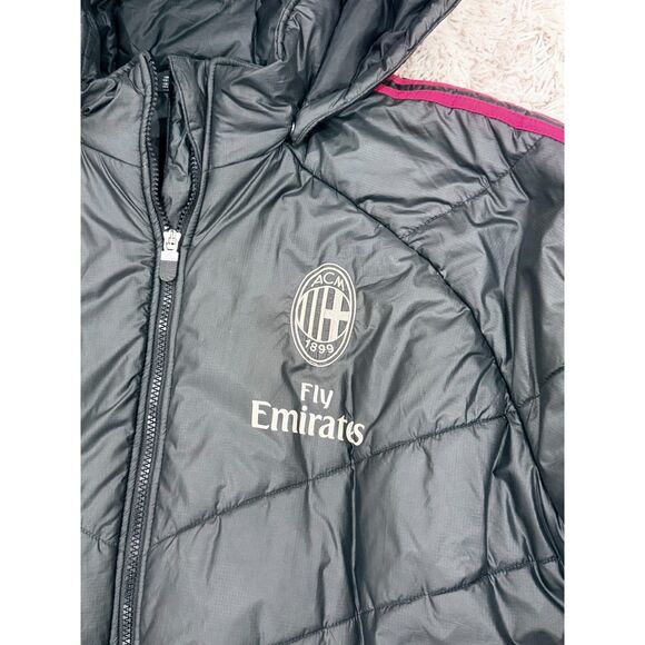 ADIDAS AC Milan Puffer Jacket Men Size XL - Picture 2 of 8